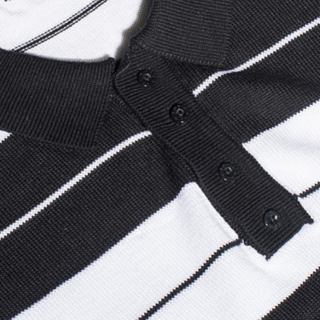 OG KNITTED BUMBLE BEE POLO-BLACK/ WHITE